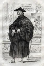 Porträt des italienischen Malers Andrea del Sarto (Andrea d