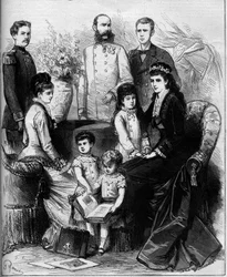 Porträt der kaiserlichen Familie von Österreich
