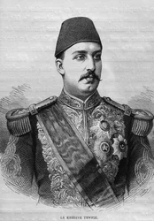Porträt des Khediven Tawfig (1819-92), aus L