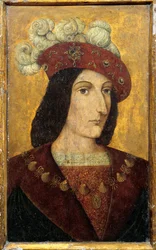 Porträt des Königs von Frankreich Karl VIII.