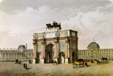 Postkarte des Arc de Triomphe du Carrousel, Paris