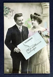 Postkartentelegramm von 1907