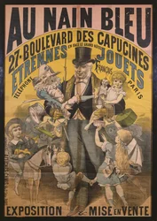 Plakatwerbung für Au Nain Bleu, ca. 1890