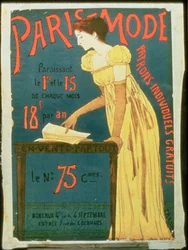 Plakat für Abonnements für Paris Mode Magazine