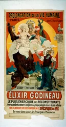 Plakat für Elixir Godineau, um 1900