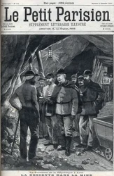 Der Präsident der Französischen Republik Felix Faure besuchte im Dezember 1898 die Minen von Lens. Titelblatt der Zeitung „Le petit Parisien“.