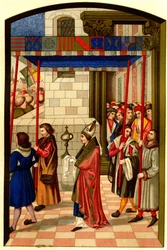 Prozession von König René I. von Anjou (1409-1480) nach Aix-en-Provence