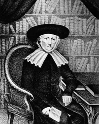 Rabbi Simon Cahn, Präsident des Konsistoriums von Colmar, Elsass, Frankreich