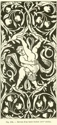 Rückseite einer italienischen Tarotkarte