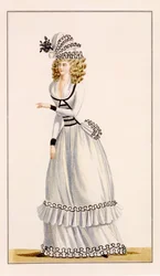 Robe de Demi Demie aus Journal de la Mode et du Gout, 1790