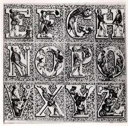 Romantisches Alphabet
