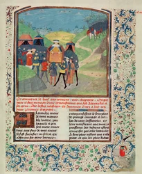 Alexander der Große spricht zu seinen Männern in der Hoffnung, sie zu überzeugen, nach Indien weiterzuziehen, aus Quinte Curse Ruffe des Fais du Grant Alexandre, ca. 1468