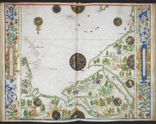 Karte der Küsten Asiens und Afrikas von Kap Comorin bis Kap Delgado, einschließlich des Persischen Golfs und des Roten Meeres, aus dem 