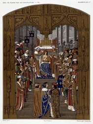 Krönung von Karl VI. (1380) - in „Les Chroniqueurs de l