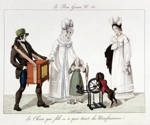 Gaukler: Der Hund, der läuft oder „was wohltätig ist“ - aus „The good kind“, Anfang des 19. Jahrhunderts