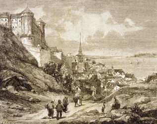 Saumur, Frankreich (Gravur)