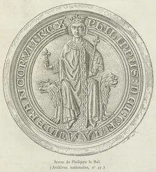 Siegel von Philippe der Schöne (Stich)
