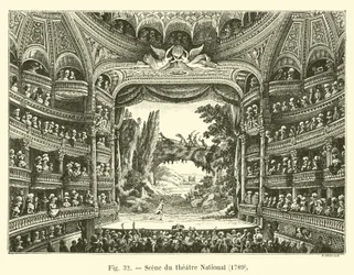 Szene des Nationaltheaters, 1789