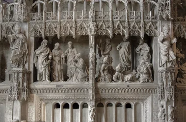 Szenen des Chors der Kathedrale von Chartres: Verklärung, Jesus und die Kanaanäerin