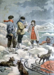 Suche nach der Andrée-Expedition von 1897, die versuchte, den Nordpol mit einem Ballon zu erreichen
