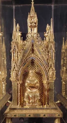 Sitzende Figur von Christus, aus dem Reliquiar des heiligen Taurin