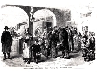 Suppenküche in Paris, ca. 1860
