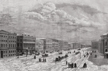 St. Petersburg, Russland im Jahr 1794, aus 