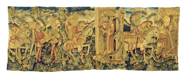 Straßburger mythologisches Wandteppichfragment, ca. 1470-90