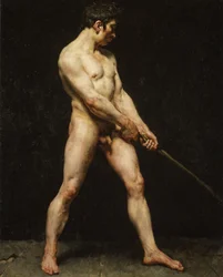 Studie eines nackten Mannes, um 1810-20