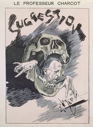 Suggestion, Karikatur von Jean Martin Charcot, um 1880-85