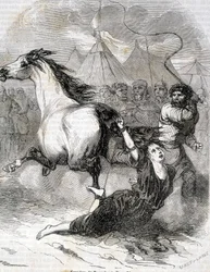 Hinrichtung von Brunehaut (oder Brunehilde) (613) - in „Histoire de France“ von L.-P. Anquetil