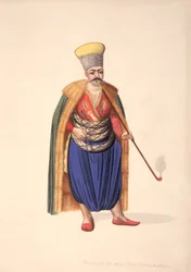 Der Janitscharenbotschafter, osmanische Periode, drittes Viertel des 18. Jahrhunderts