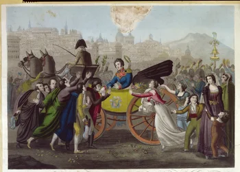 Die Ankunft von General Juan Facundo Quiroga (1790-1835) in Madrid am 24. Juni 1820