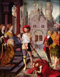 Die Enthauptung von Johannes dem Täufer, 1525