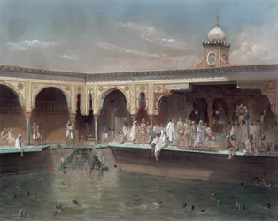 Die Deligny-Bäder, Paris, 1842