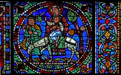 Das Leben Christi Fenster: Flucht nach Ägypten - die Rückkehr