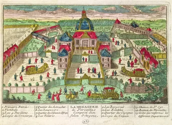 Die Menagerie und der achteckige Salon in Versailles