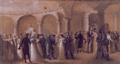Das Peristyl im Théâtre-Français, ca. 1822