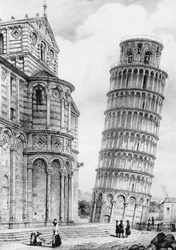 Der Turm und die Kathedrale von Pisa