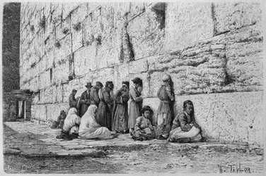 Die Klagemauer, aus „La Syrie d