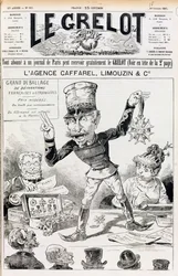 Die Wilson-Affäre, Titelseite von Le Grelot, 16. Oktober 1887