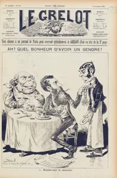 Die Wilson-Affäre, Titelseite von Le Grelot, 27. November 1887