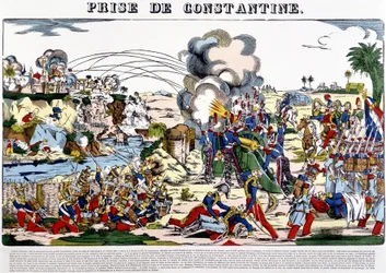 Die Eroberung von Constantine im Jahr 1837 - Bild von Epinal, Ende des 19. Jahrhunderts