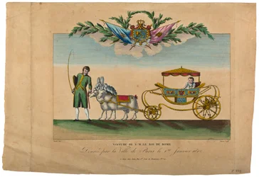 Die Kutsche des Königs von Rom, geschenkt von der Stadt Paris