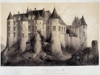 Das Schloss von Luynes - Lithografie