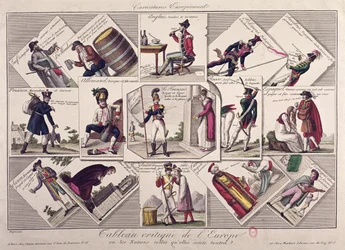 Die verschiedenen Völker Europas, ca. 1810