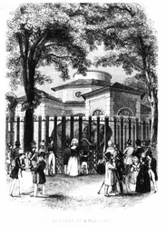 Die Elefantenrotunde des Jardin des Plantes in Paris