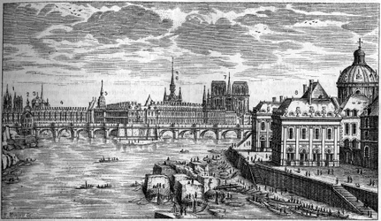Die neue Brücke in Paris