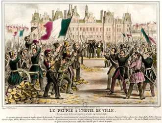 Das Volk hatte das Rathaus, als die provisorische Regierung am 24.02.1848 ernannt wurde. Unter den Mitgliedern dieser Regierung Pierre Marie de Saint-Georges (Saint Georges), Adolphe Cremieux, Francois Arago, Armand Marrast, Louis Antoine Garnier-Pages (Ga