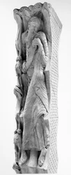 Der Prophet Jeremia, Detail von einem Tympanon, vor 1125
